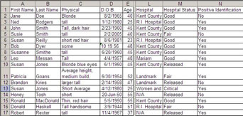 Collected data can be downloaded in Excel format.