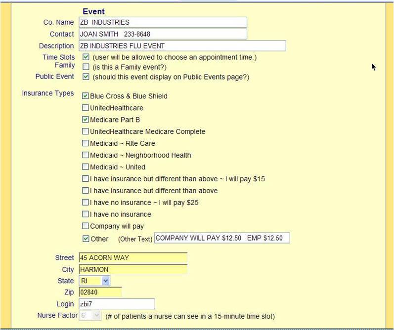 Event Definition